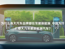 为什么各大汽车品牌都在发展新能源_中国为什么要大力发展新能源汽车？